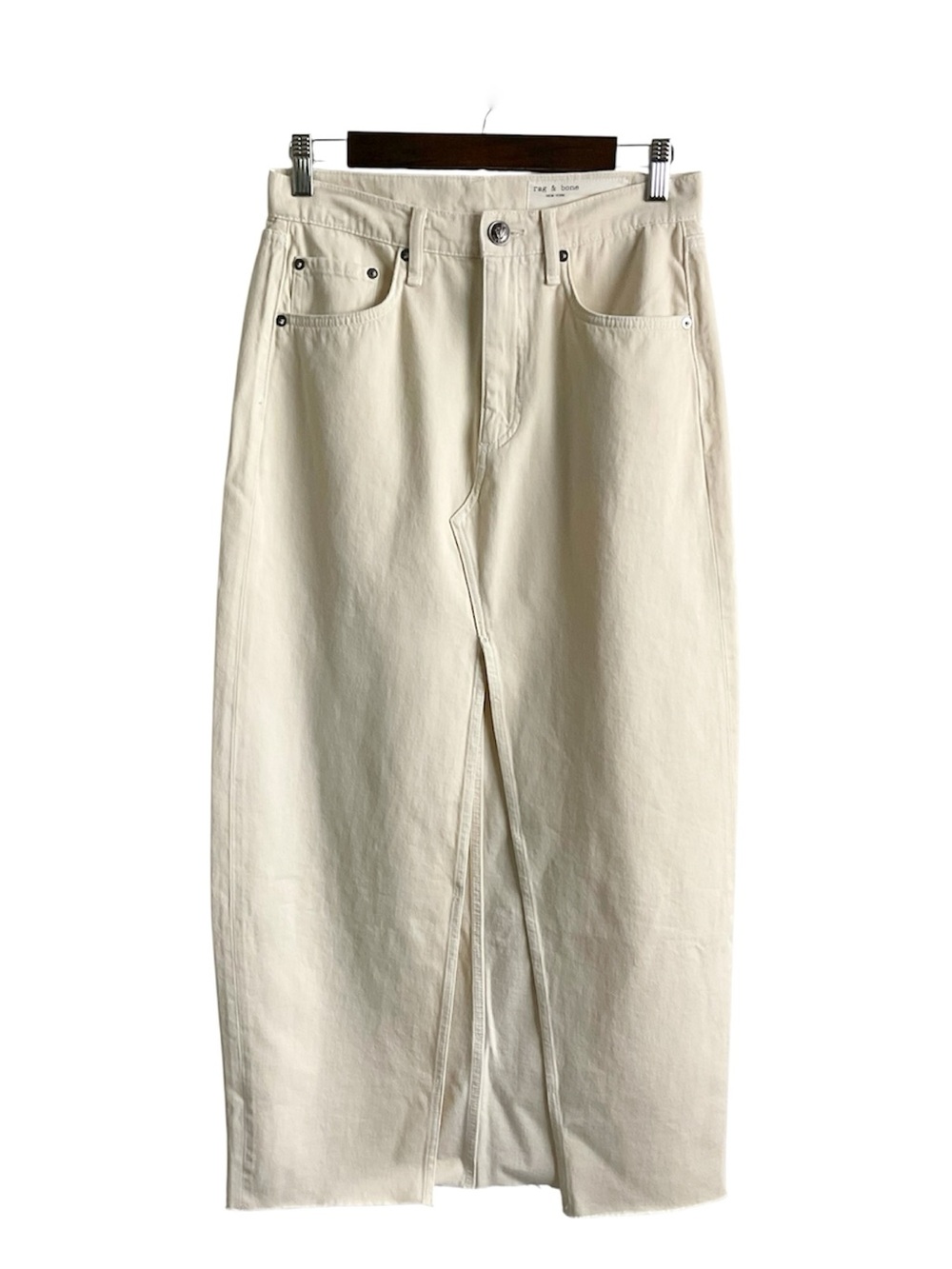 rag & bone Ecru Avery Maxi Skirt Size 25